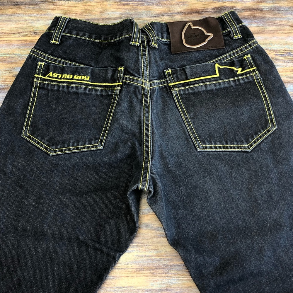 Astro Boy Mens Jeans Embroidery Tezuka Production Size 29 (actual 28)
